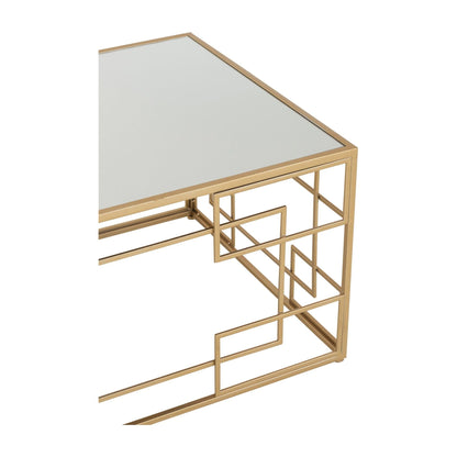 Sofabord Lines Metal/Glas Guld J-Line