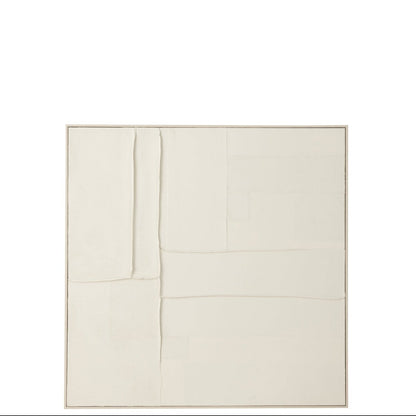 Maleri Log Canvas/Fyrretræ Hvid J-Line