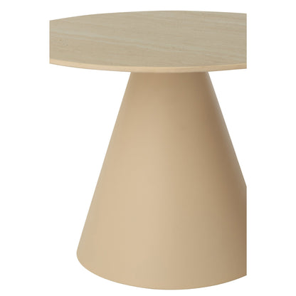 Sæt med 2 sideborde Kegle Jern Ecru/Beige J-Line