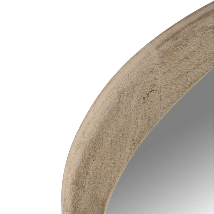 Spiegel Onregelmatig Mangohout Large 51x3.5x83cm - Spiegel - J-Line - livinglovely.nl