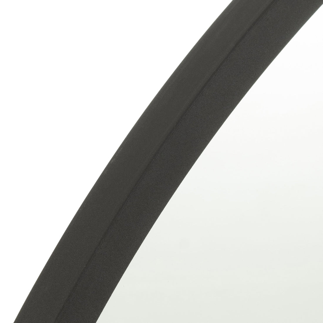 Spiegel Rond Zwart Matt Large Ø80 cm - Spiegel - J-Line - livinglovely.nl