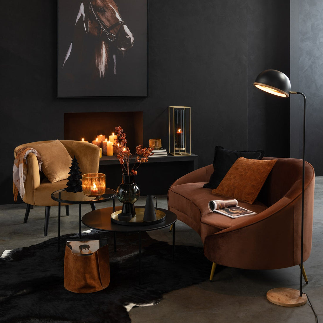 Stofsofa Elisabeth Brun 180 cm J-Line