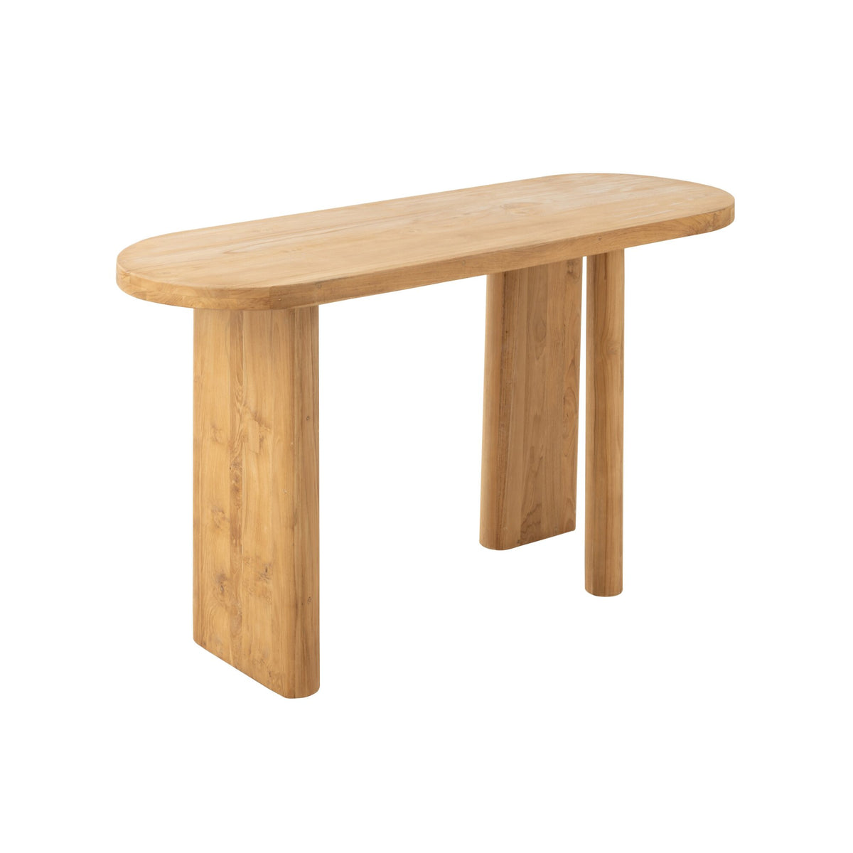 Bord i teaktræ, natur, J-Line