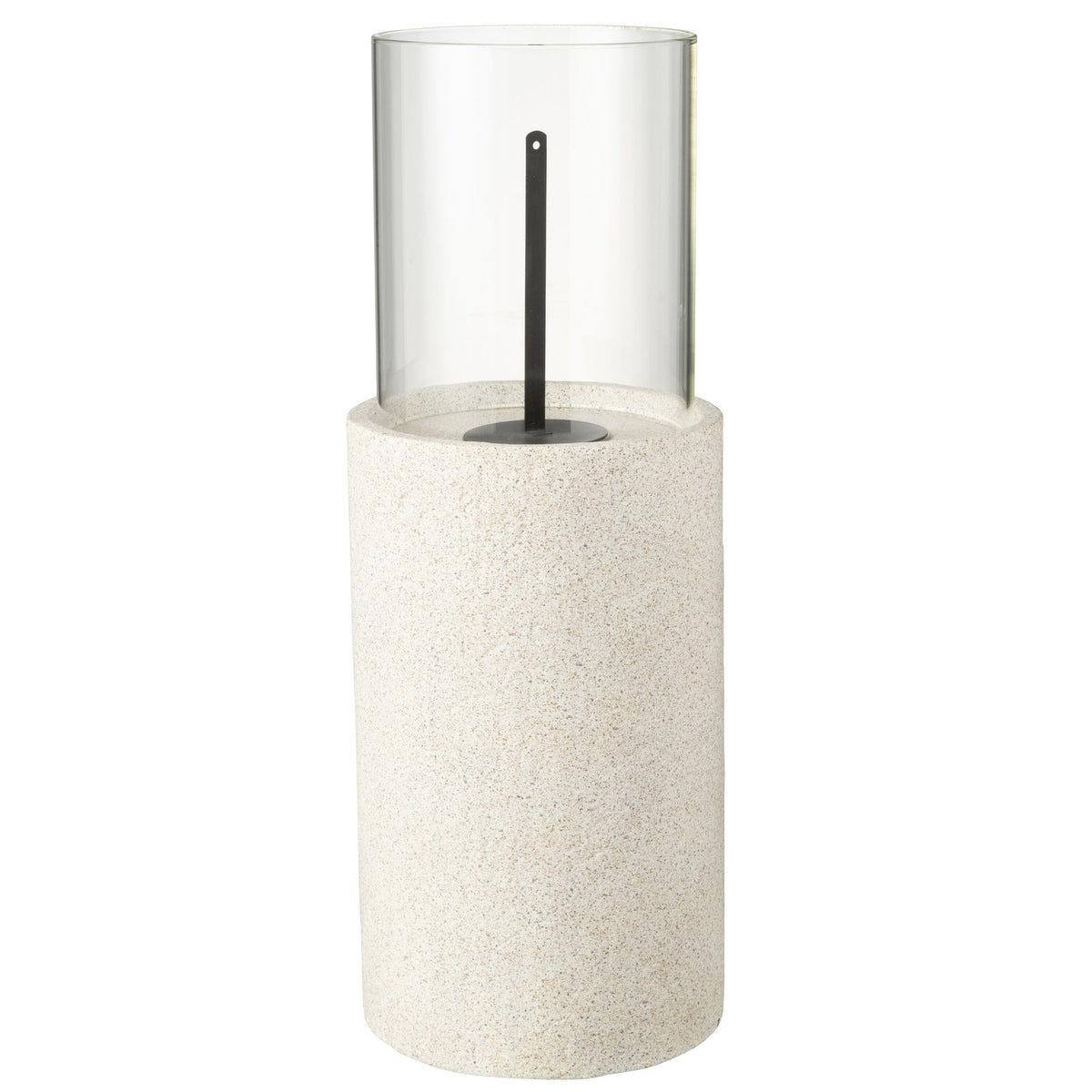 Bordbål Bioethanol Rund Grå Ø23x65cm
