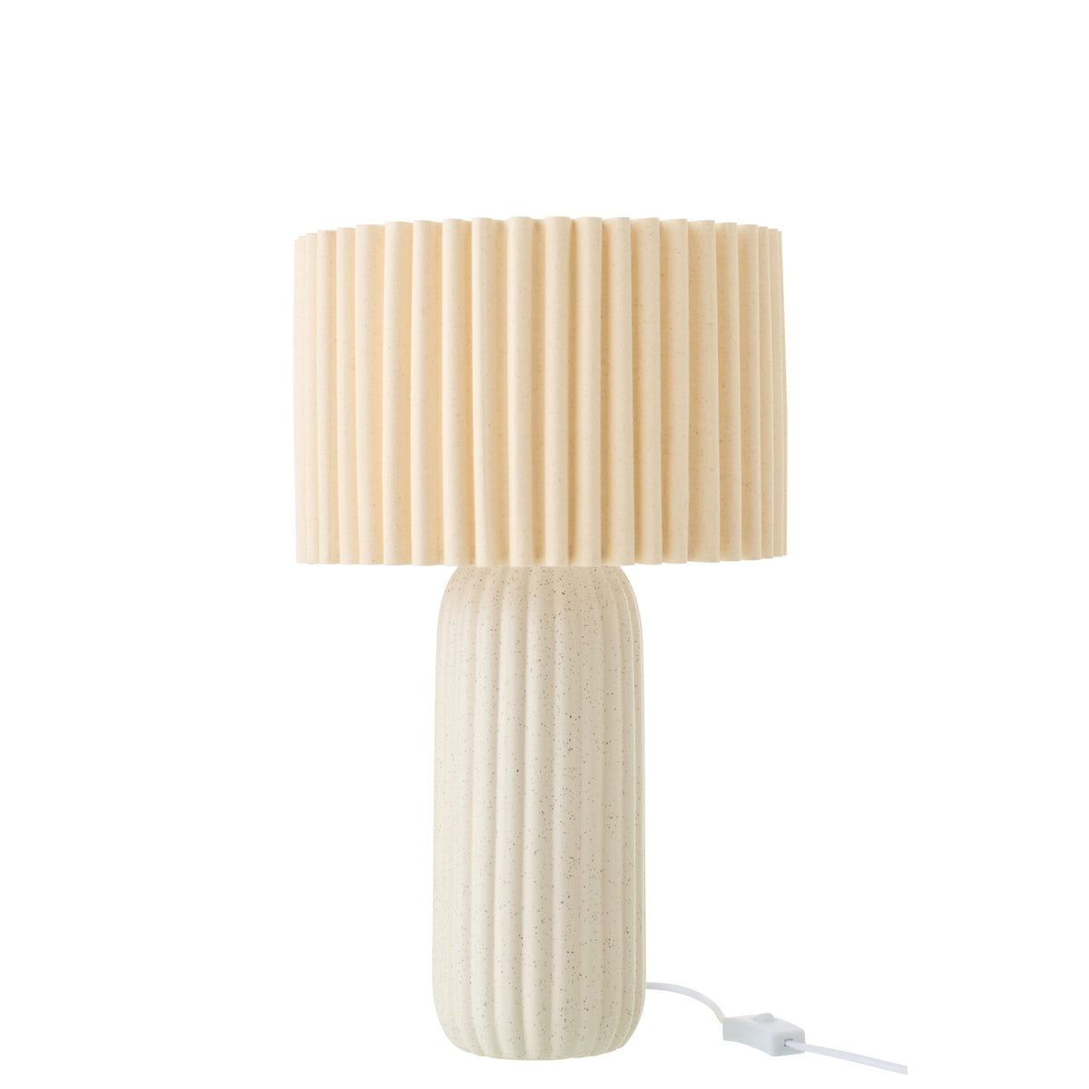 Bordlampe Esmee keramik offwhite, lille J-Line