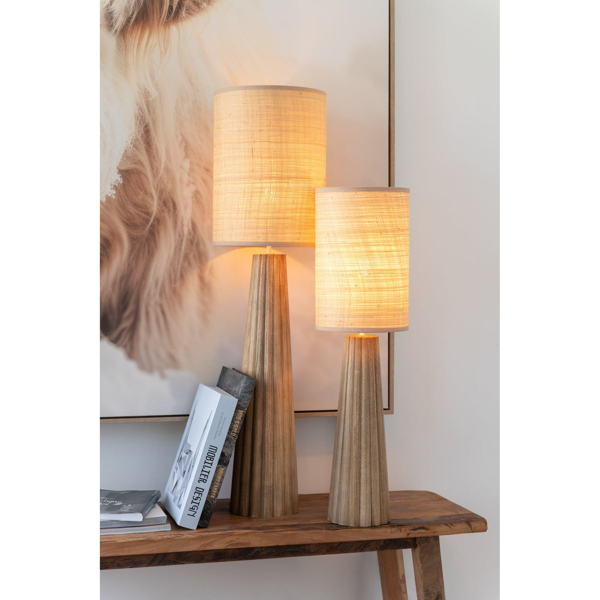 Bordlampe Paraply Ailanthus træ natur Large J-Line