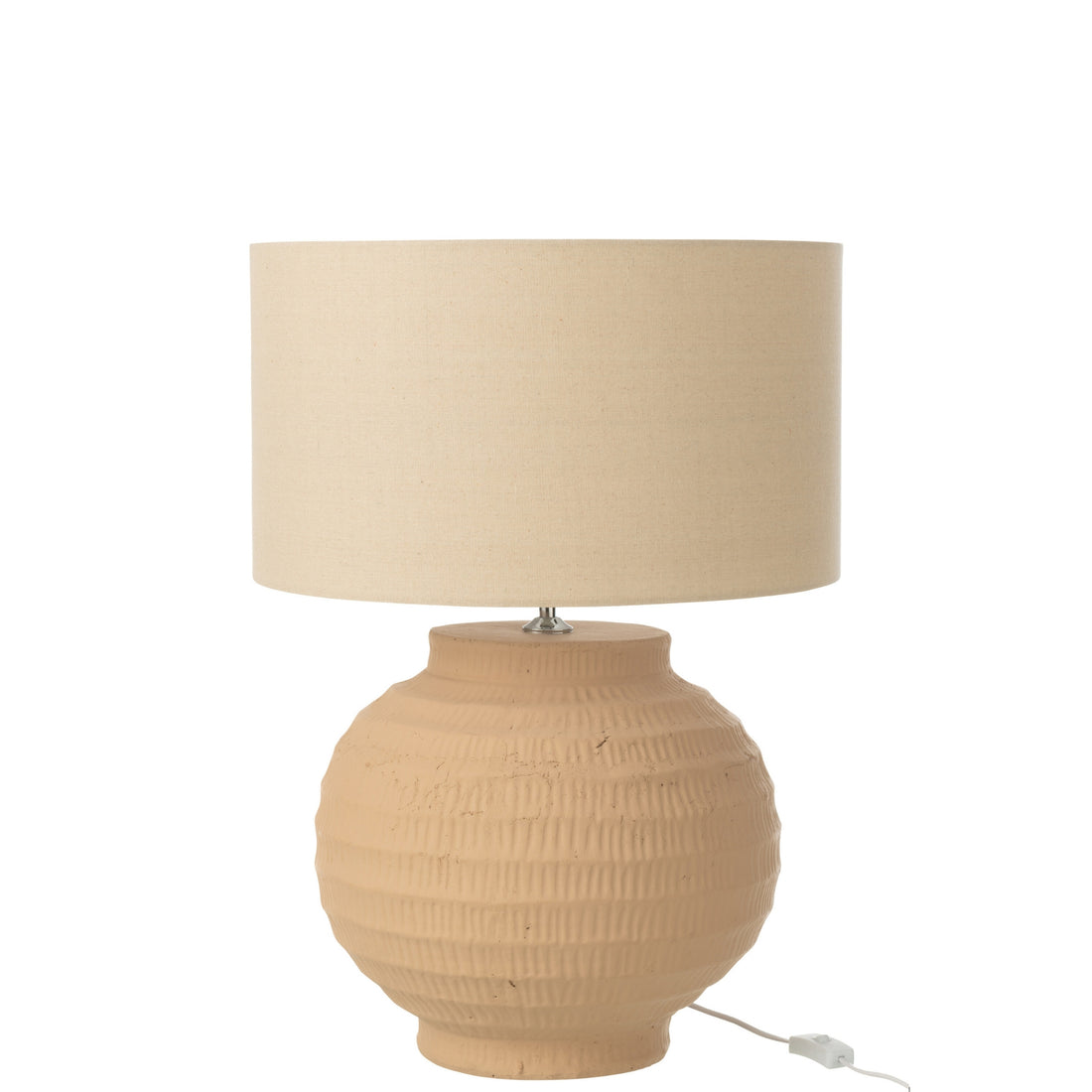 Tafellamp Terracotta Beige J-Line - Tafellamp - J-Line - livinglovely.nl