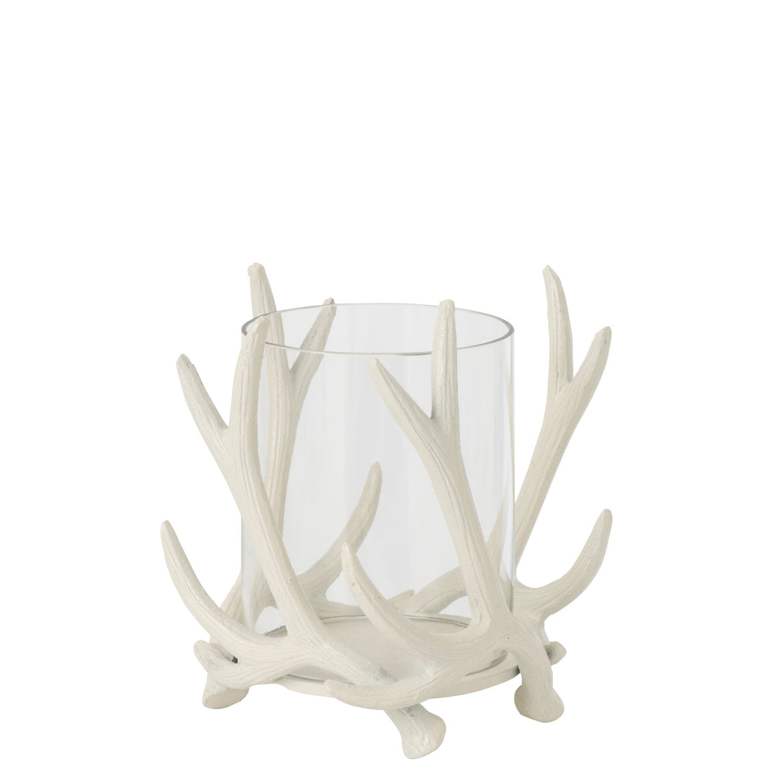 Theelichthouder Hert Aluminium Off-White J-Line