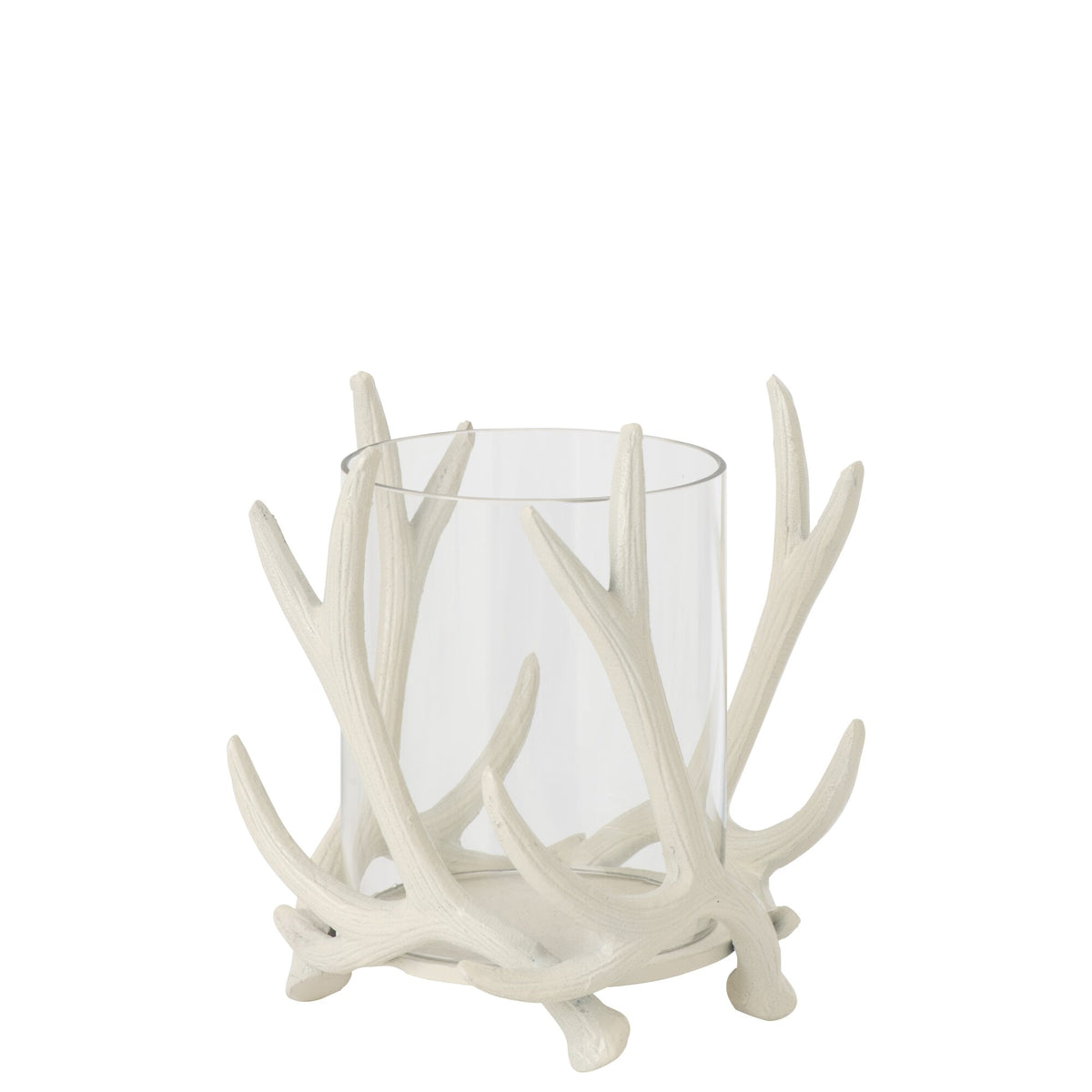 Tealightholder Hert Aluminium Offwhite J-Line