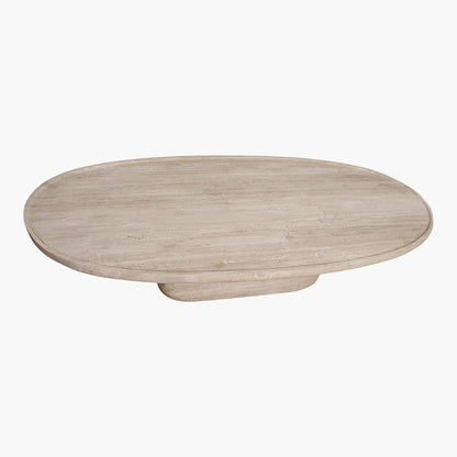 Travertin Salontafel Ovaal Raw Materials - Salontafel - Raw Materials - livinglovely.nl