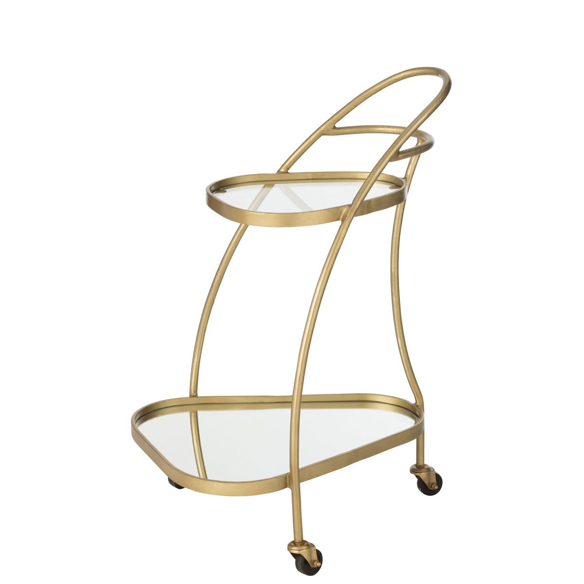 Trolley Trekant Metal/Spiegel Guld J-Line