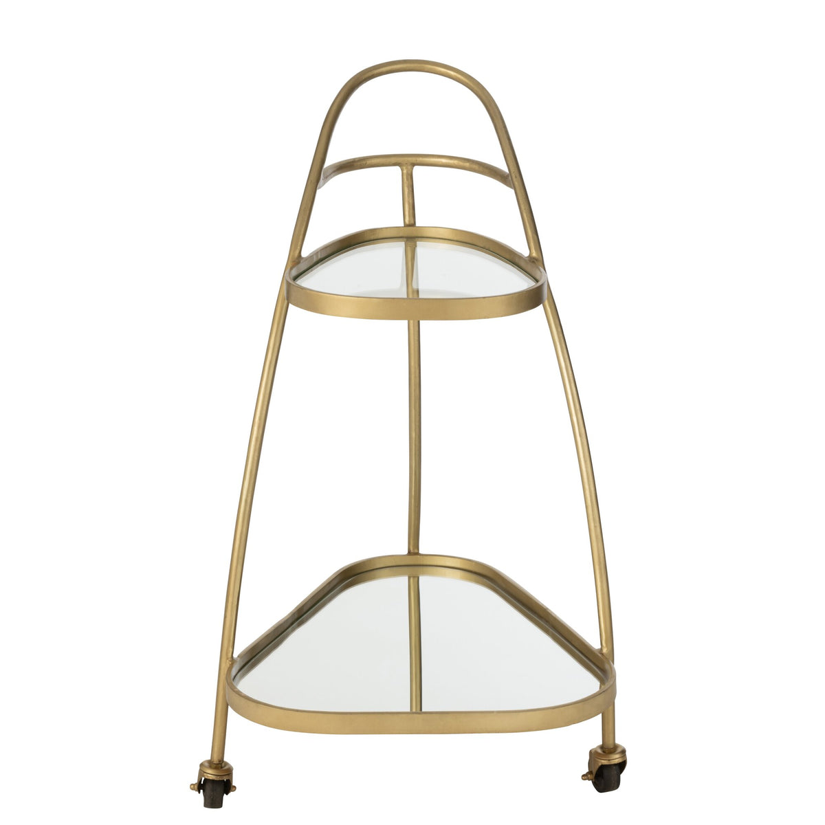 Trolley Trekant Metal/Spiegel Guld J-Line