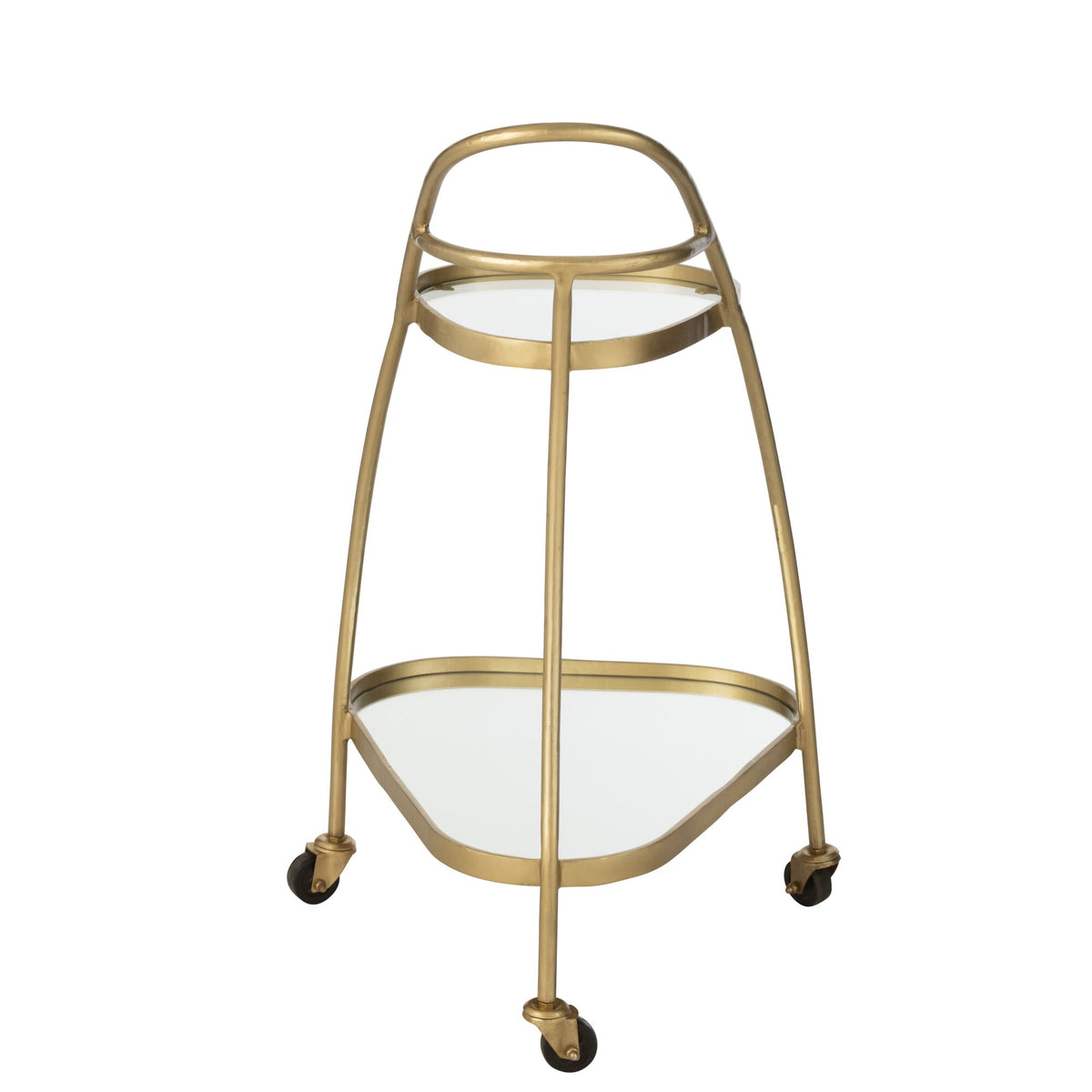 Trolley Trekant Metal/Spiegel Guld J-Line