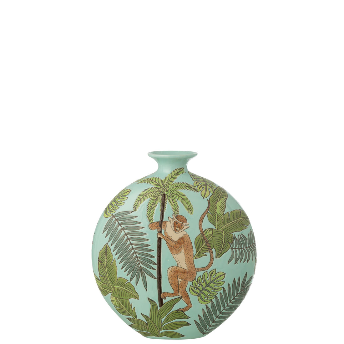 Vase med abe, porcelæn, flerfarvet, small J-Line