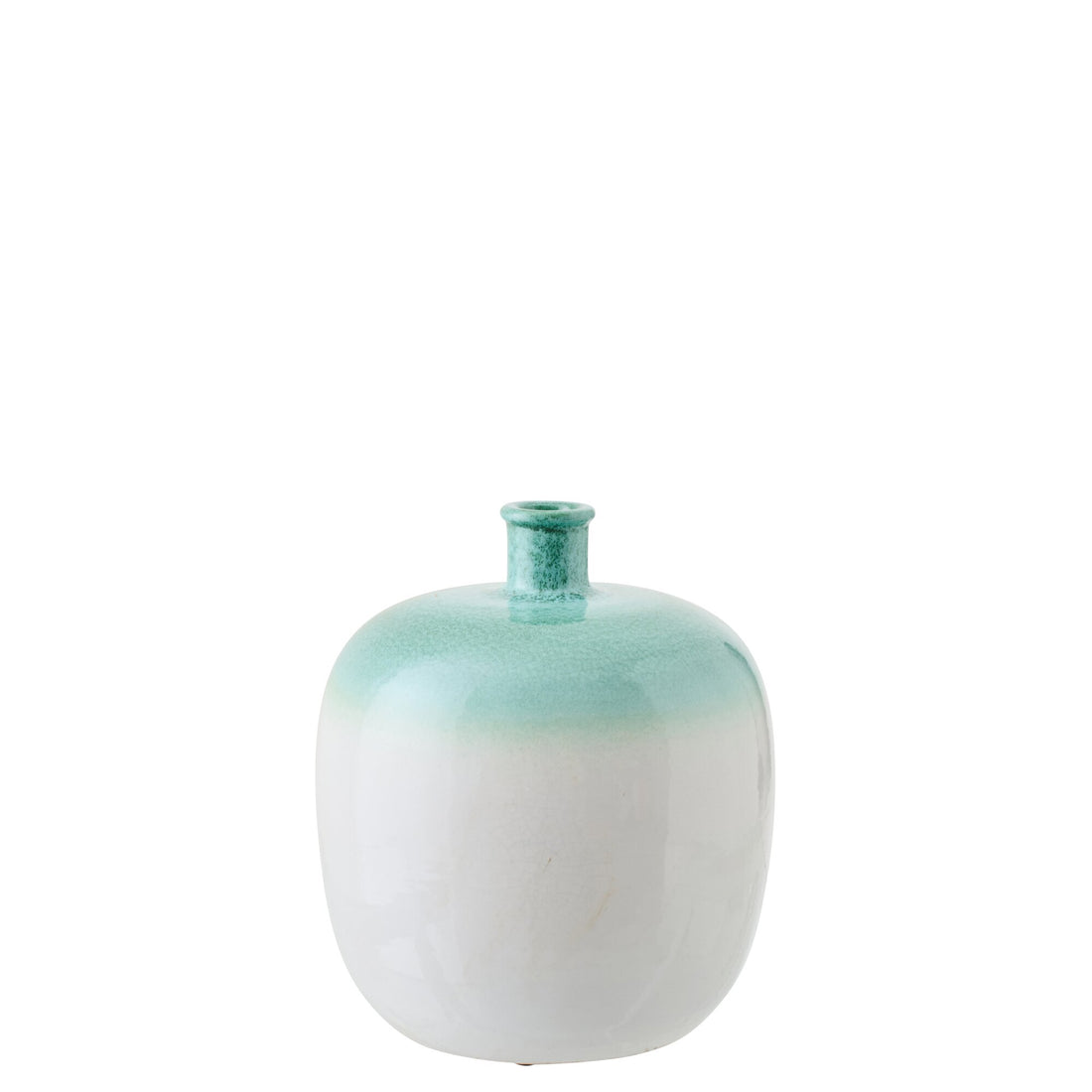 Vase i keramik mintgrøn/hvid J-Line