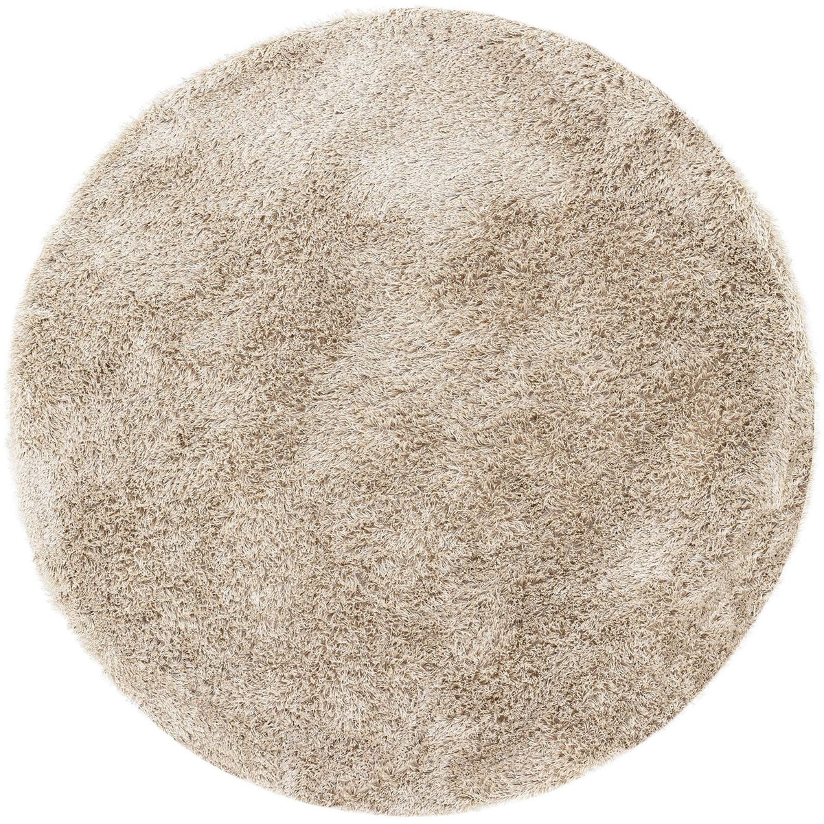 Vloerkleed Crown Polyester Beige Rond 250cm van MUST Living, volledig in beeld op een neutrale achtergrond