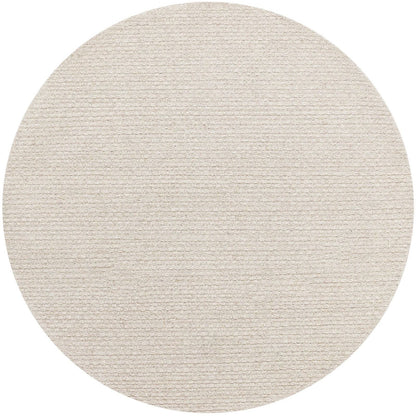 Vloerkleed Nirvana Wol Polyester Beige Rond 250cm van MUST Living, volledig in beeld op een neutrale achtergrond
