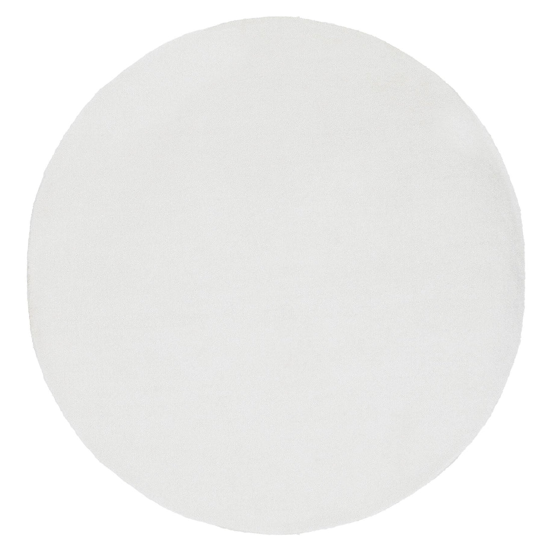 Groot rond vloerkleed Noble van MUST Living in ivoorkleurig polyester, doorsnede 250 cm