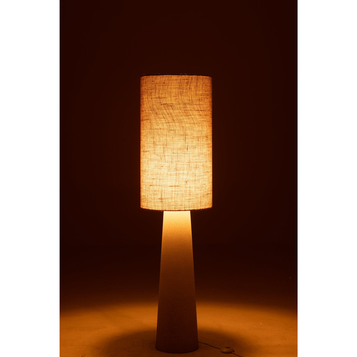 Gulvlampe Ava Glasfiber/Jute Natur Small H140 cm J-Line
