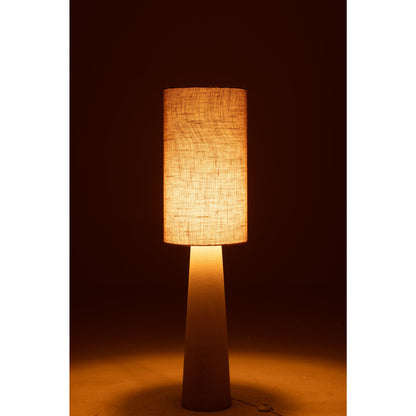 Gulvlampe Ava Glasfiber/Jute Natur Small H140 cm J-Line