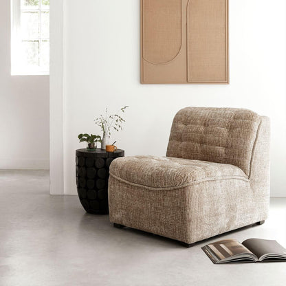 Elyn wandpaneel gerecycled jute boven dressoir MUST Living