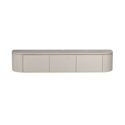 Zwevend TV-meubel Excellent Taupe 160cm van Starfurn zonder pootjes, als zwevend meubel