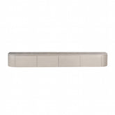 Zwevend TV-meubel Excellent Taupe 240cm van Starfurn zwevend, recht van voren zonder poten